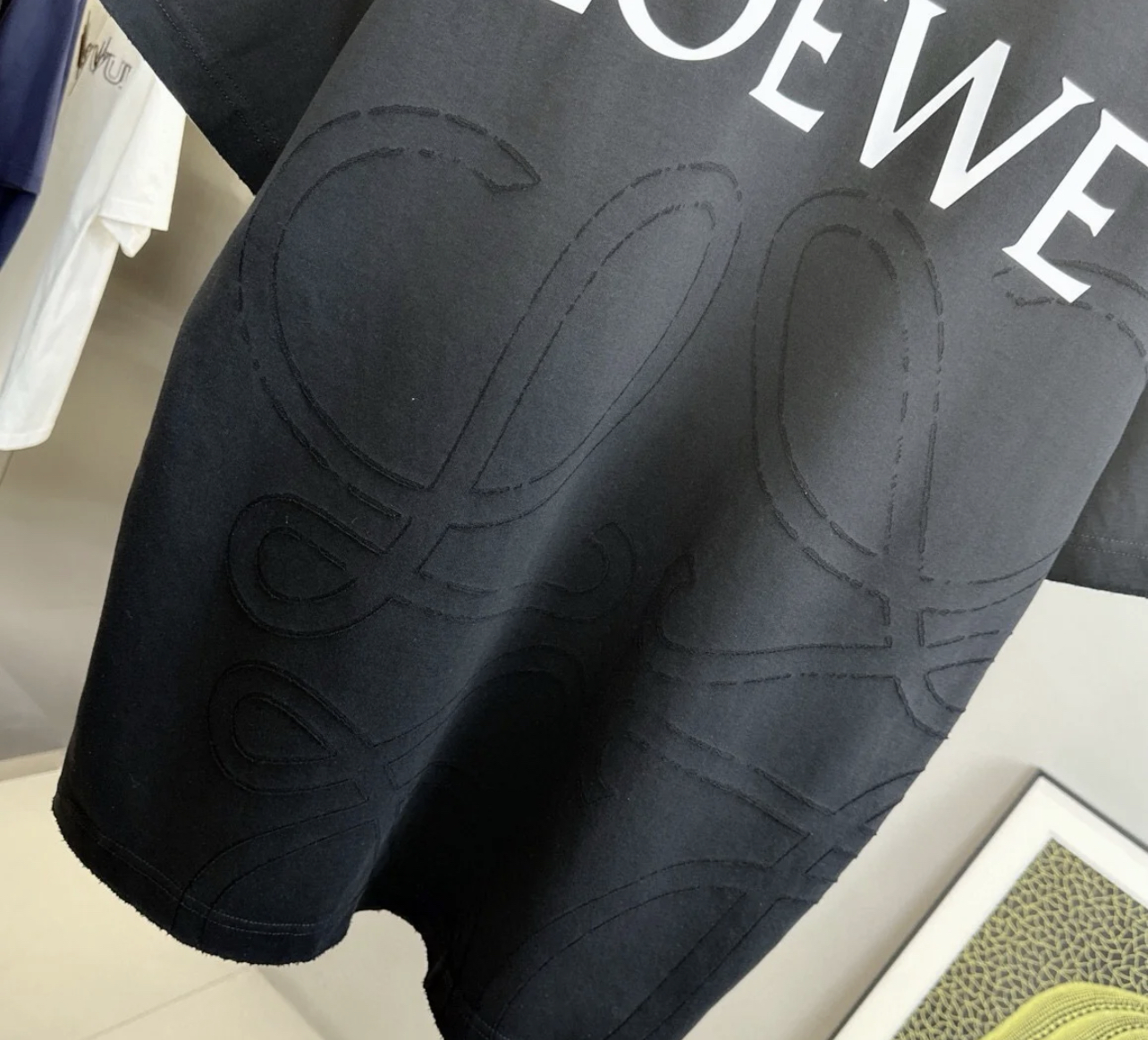 LEW Embroidered large logo T-shirt on the back