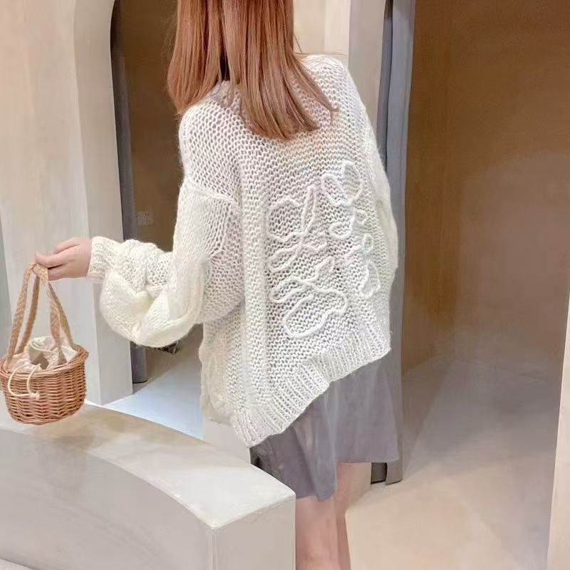 LEW Hollow-out knitted cardigan