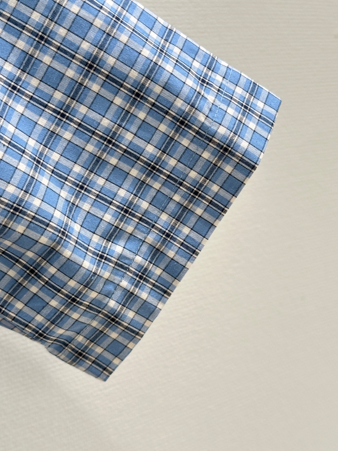 MIU25SS Lapel Check Shirt Dress