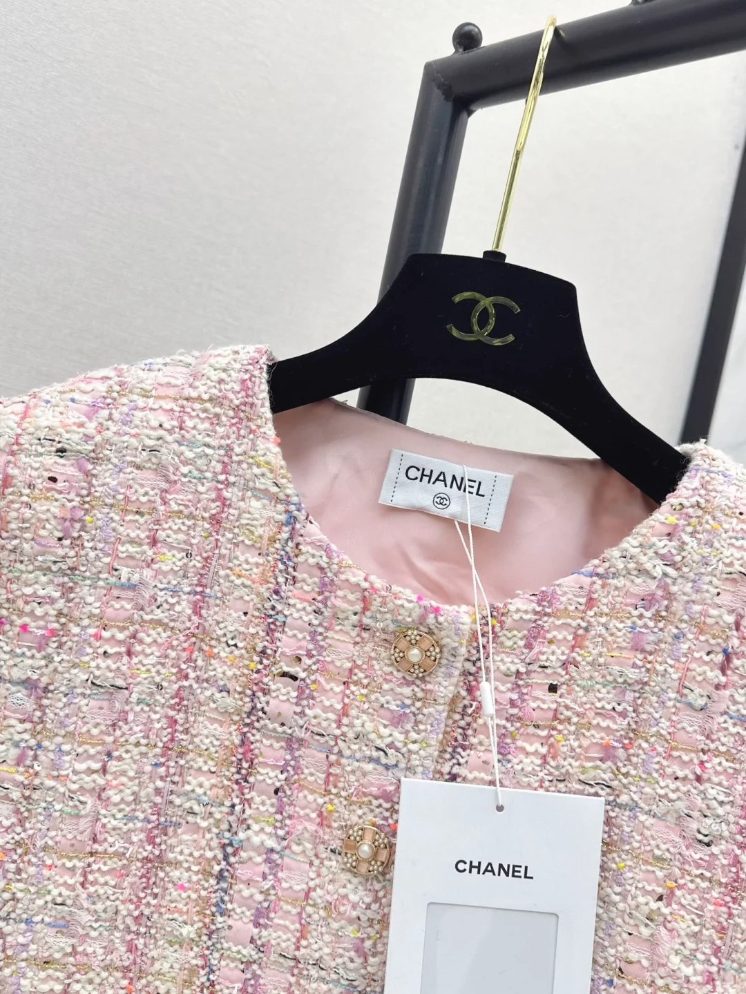CHANE Cherry Blossom Pink Woven Jacket