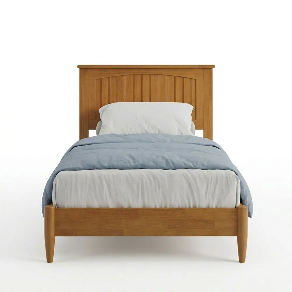 Einzelbett aus Eichenholz 200x100 cm