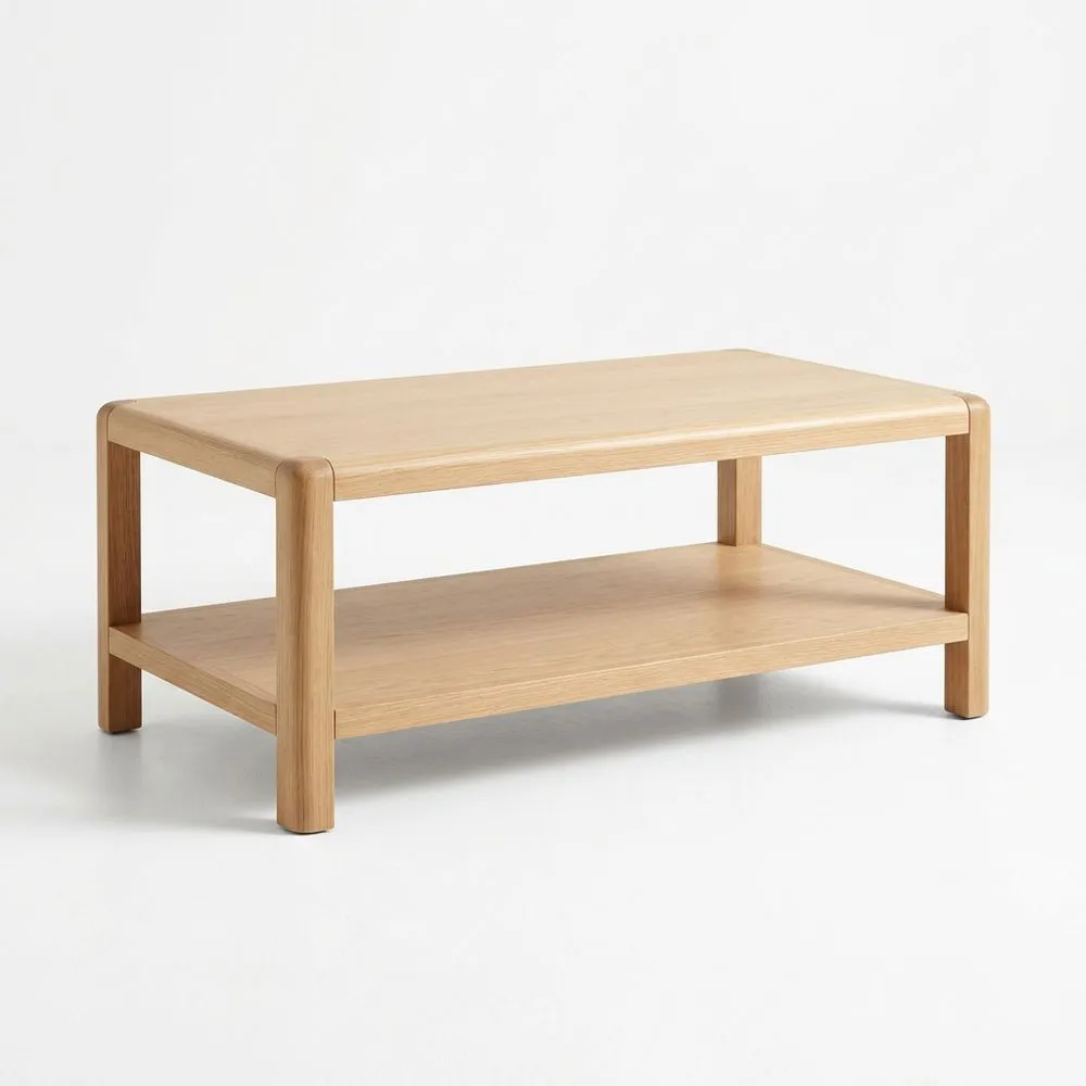 Couchtisch Eiche Massivholz Natur, Länge 110 cm