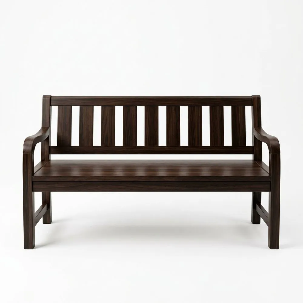 Massivholzbank Dunkelbraun 150cm (Länge)