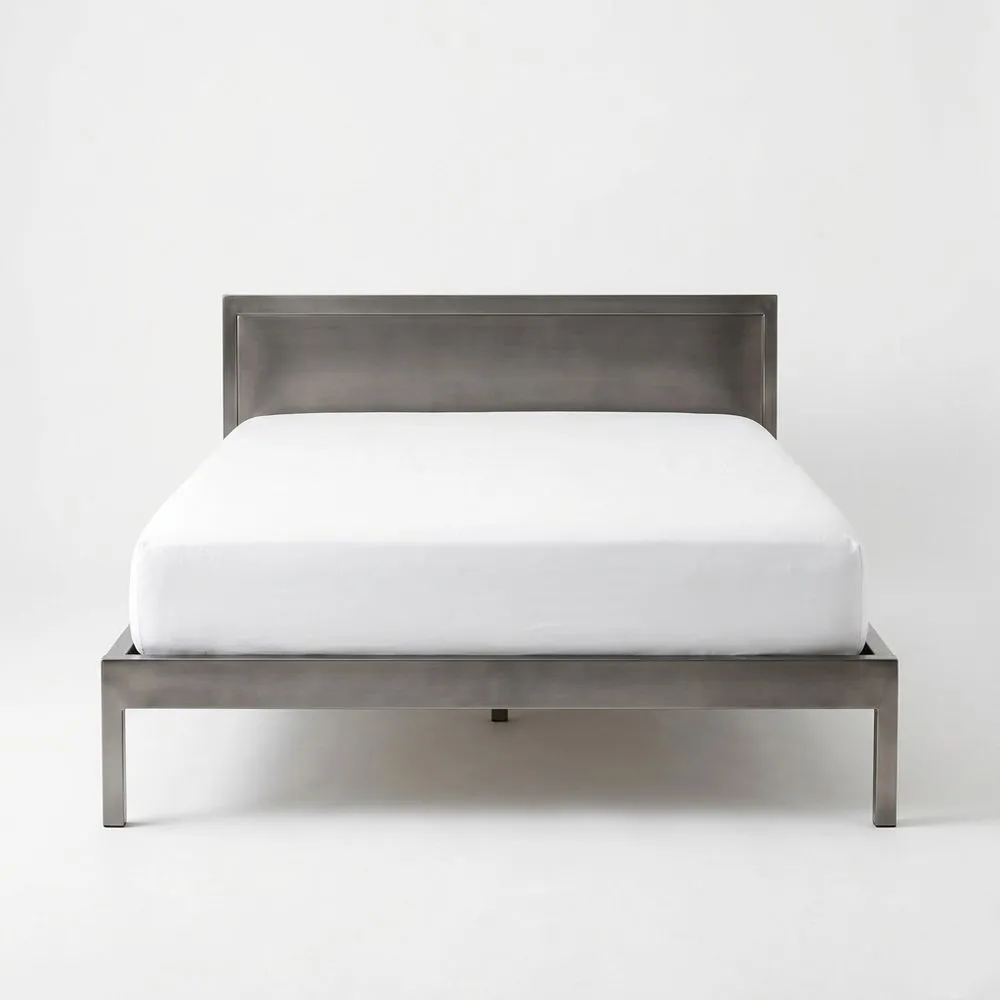 Stahlbett Grau 200x160 (Länge x Breite) cm