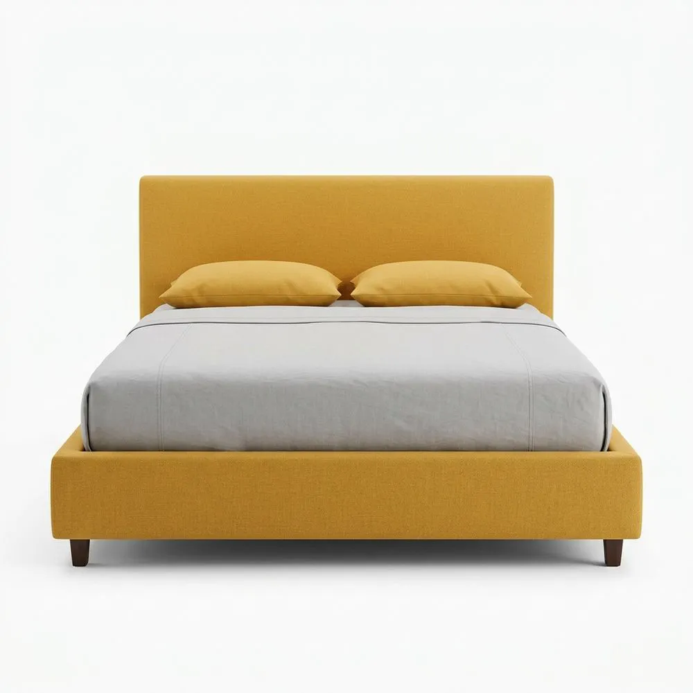 Polsterbett Gelb 200x180 (Länge x Breite) cm