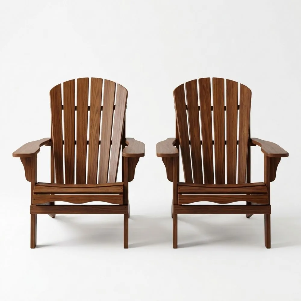 Set di due sedie Adirondack in legno di acacia MX5054896