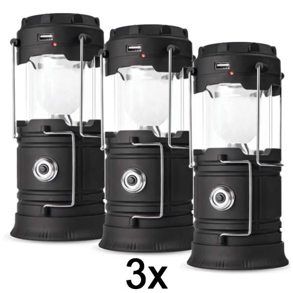 Ηλιακό Επαναφορτιζόμενο Φανάρι Κάμπινγκ + Φακός | CAMPGLO