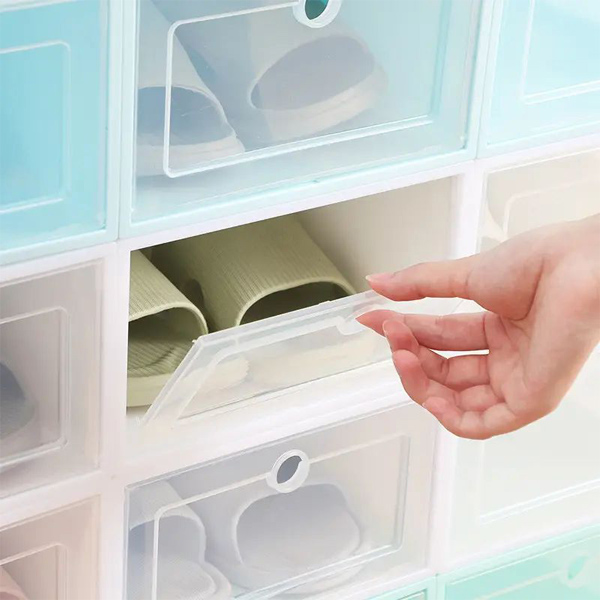 Πλαστικό κουτί αποθήκευσης παπουτσιών (12 τεμάχια) | SHOEZY