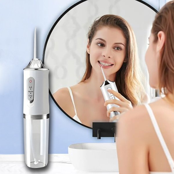 Idropulsore dentale senza fili – 4 ugelli, ricaricabile USB | TOOTHCLEANSO