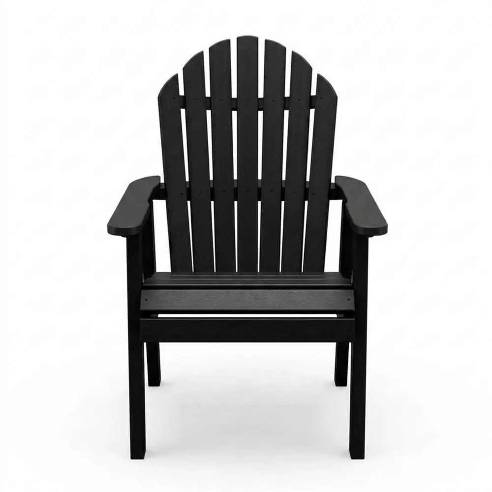 Sedia Adirondack in Legno Composito Nero