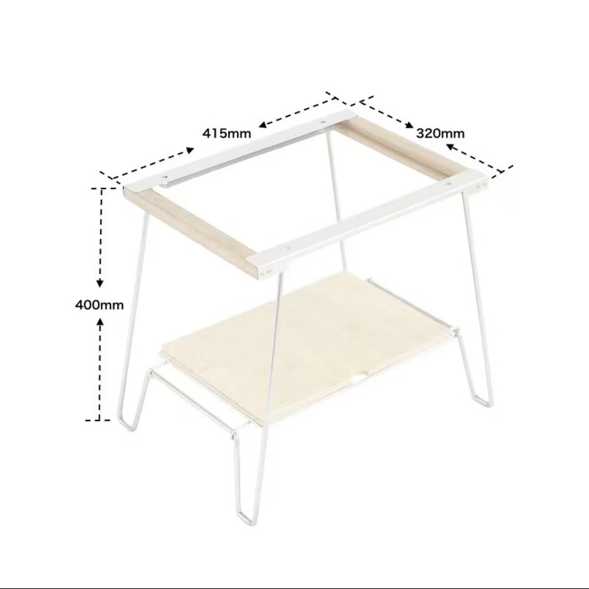 Folding Camping Table Set, 1+2 Unit Interconnectable IGT Frame, Portable Camper Table for Korean BBQ Restaurant & Multi-Function Outdoor Use