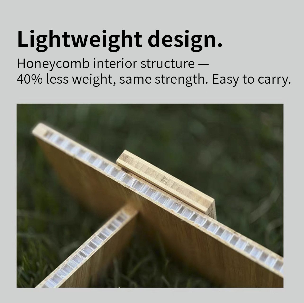 Bamboo Wood Lightweight Corner Top Board