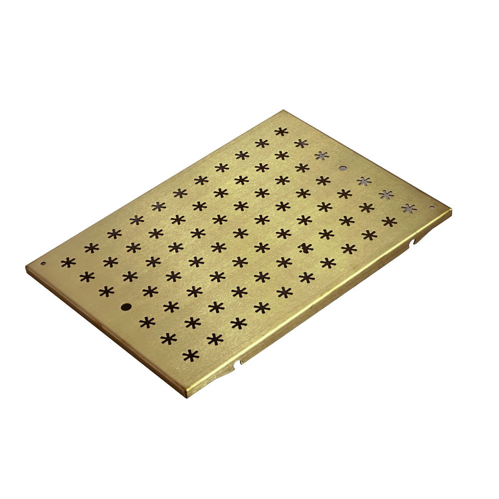 1-Unit Brass Snowflake Pattern Top Board