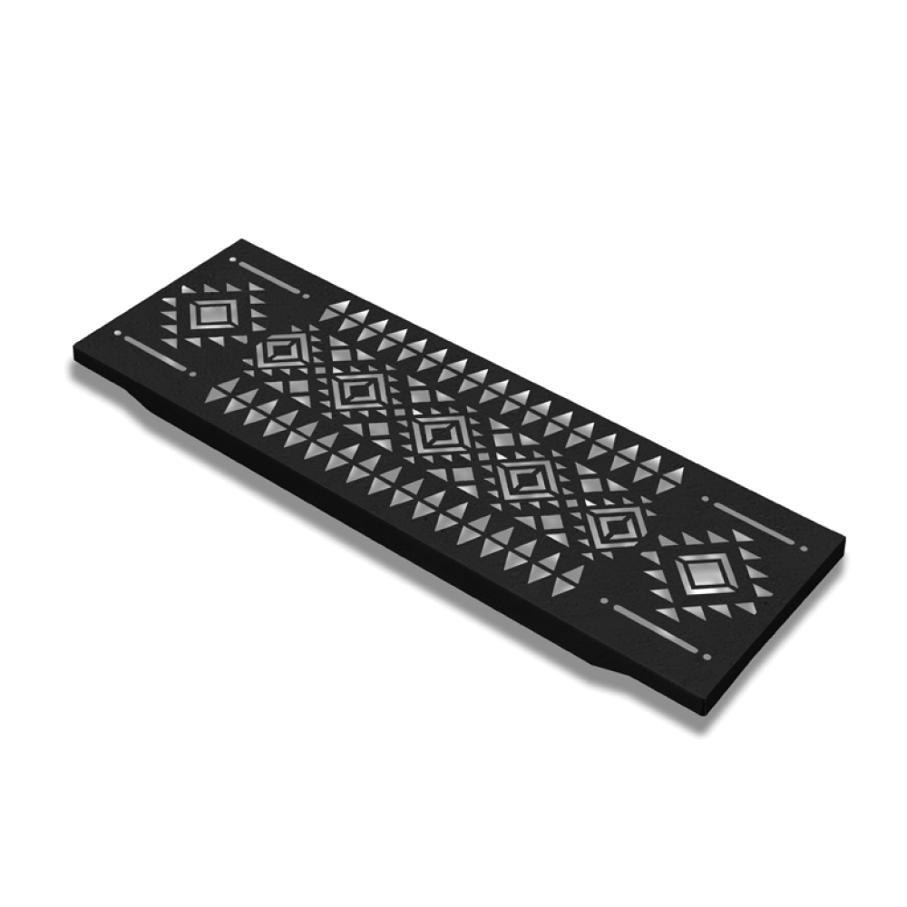 0.5-Unit Black Totem Pattern Top Board
