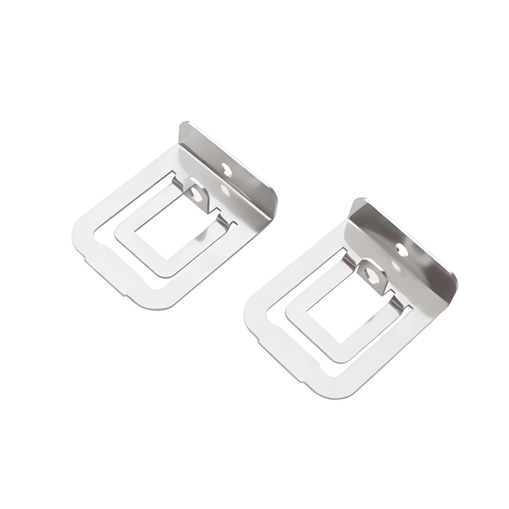 Open Box Connector Pair, Silver