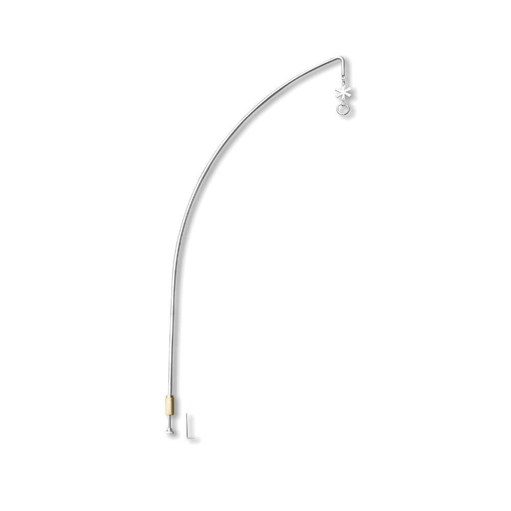 IGT Curved Lantern Pole Silver