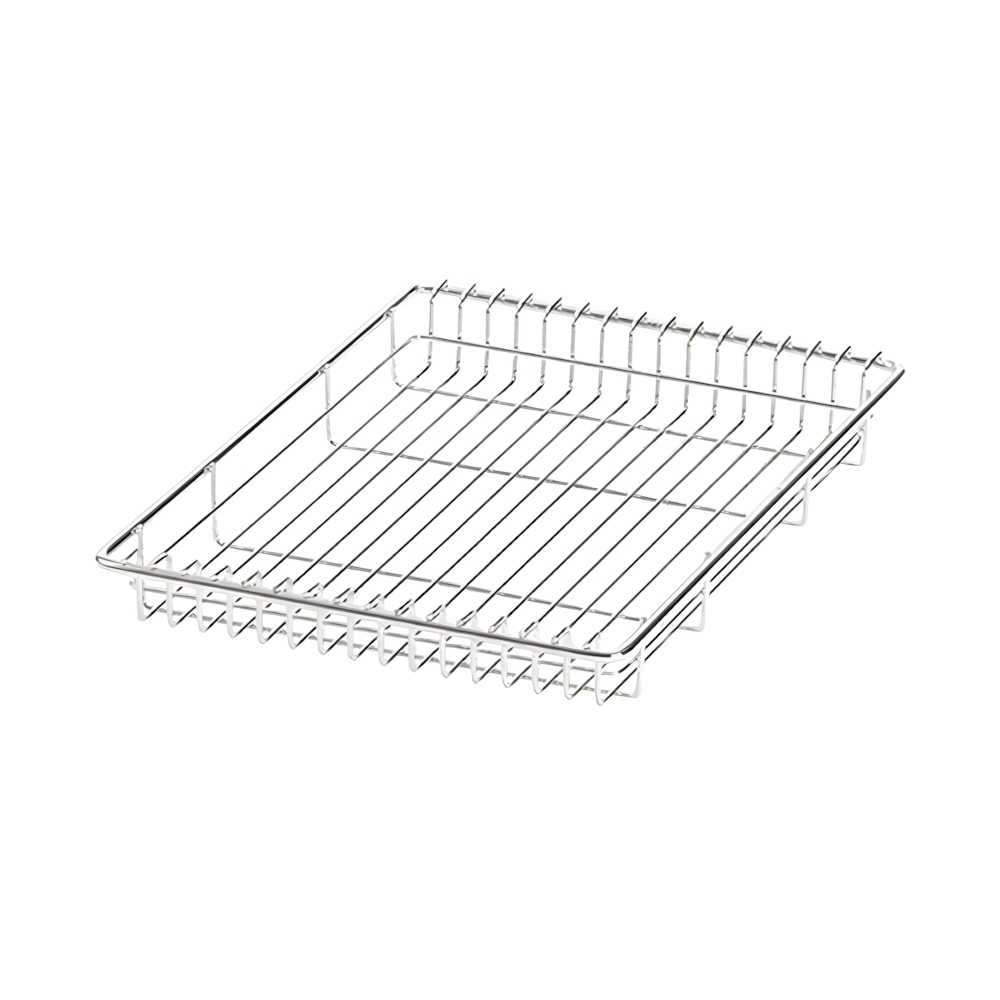 1-Unit Shallow Drain Basket Insert Silver