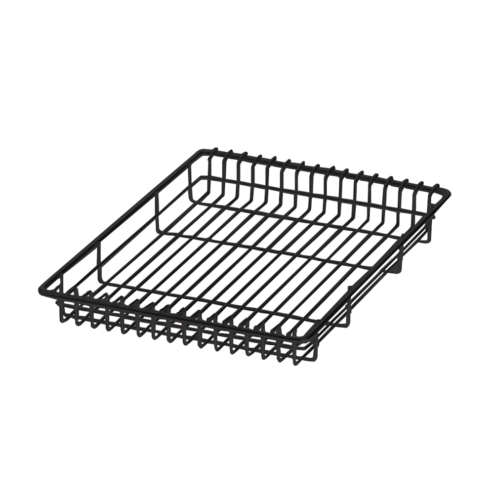 1-Unit Shallow Drain Basket Insert Black