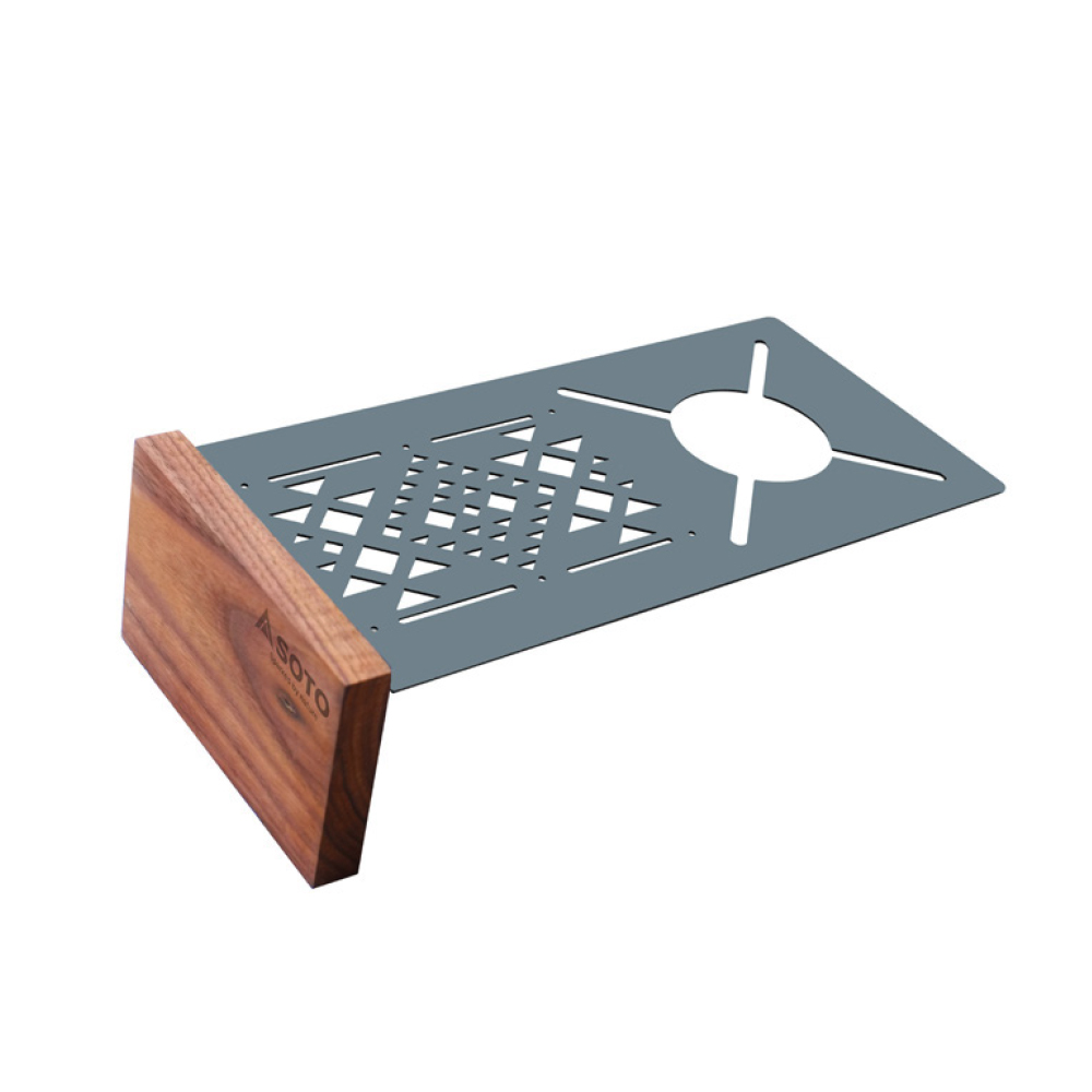 Walnut Spider Stove Top Board Gray Green Totem