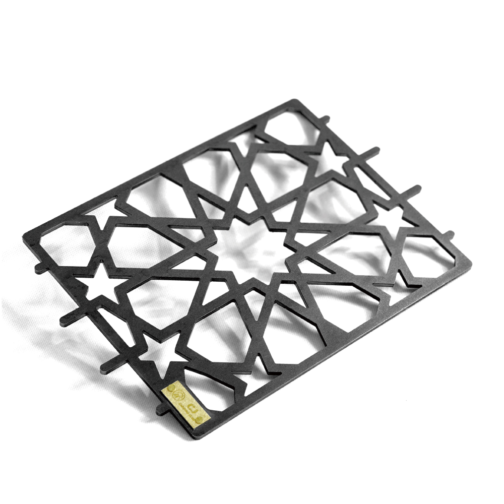 Black Stove Shield Star Pattern