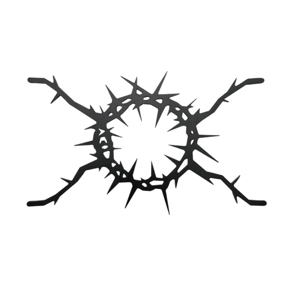 Black Stove Shield Thorn Pattern