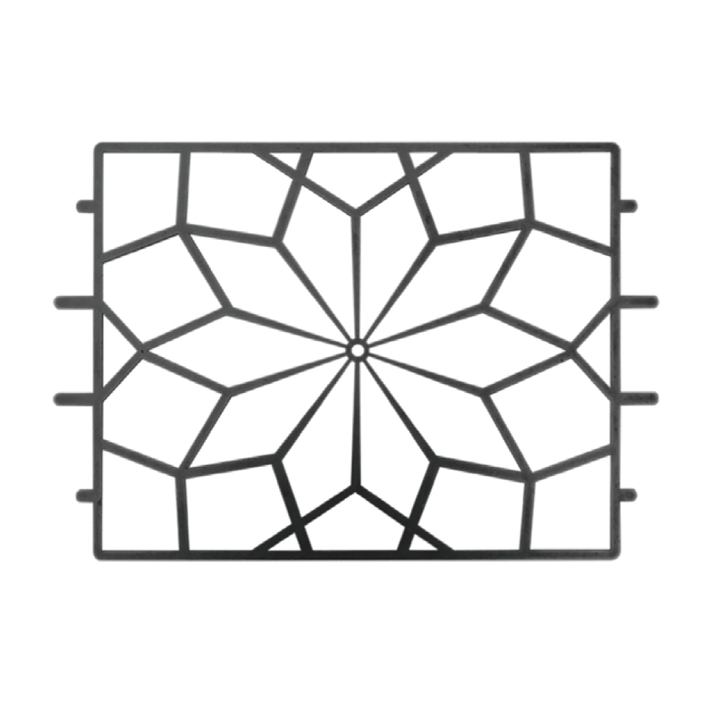 Black Stove Shield Lily Pattern
