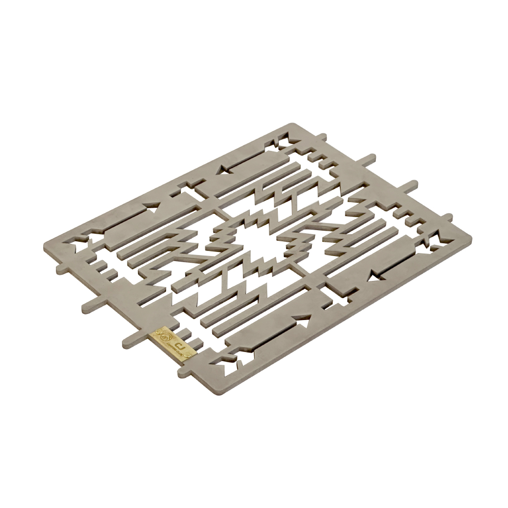 Titanium Stove Shield Indian Pattern
