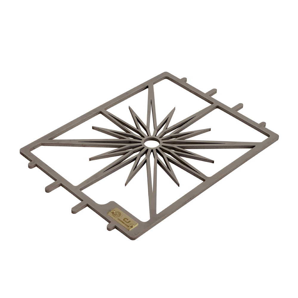 Titanium Stove Shield North Star Pattern