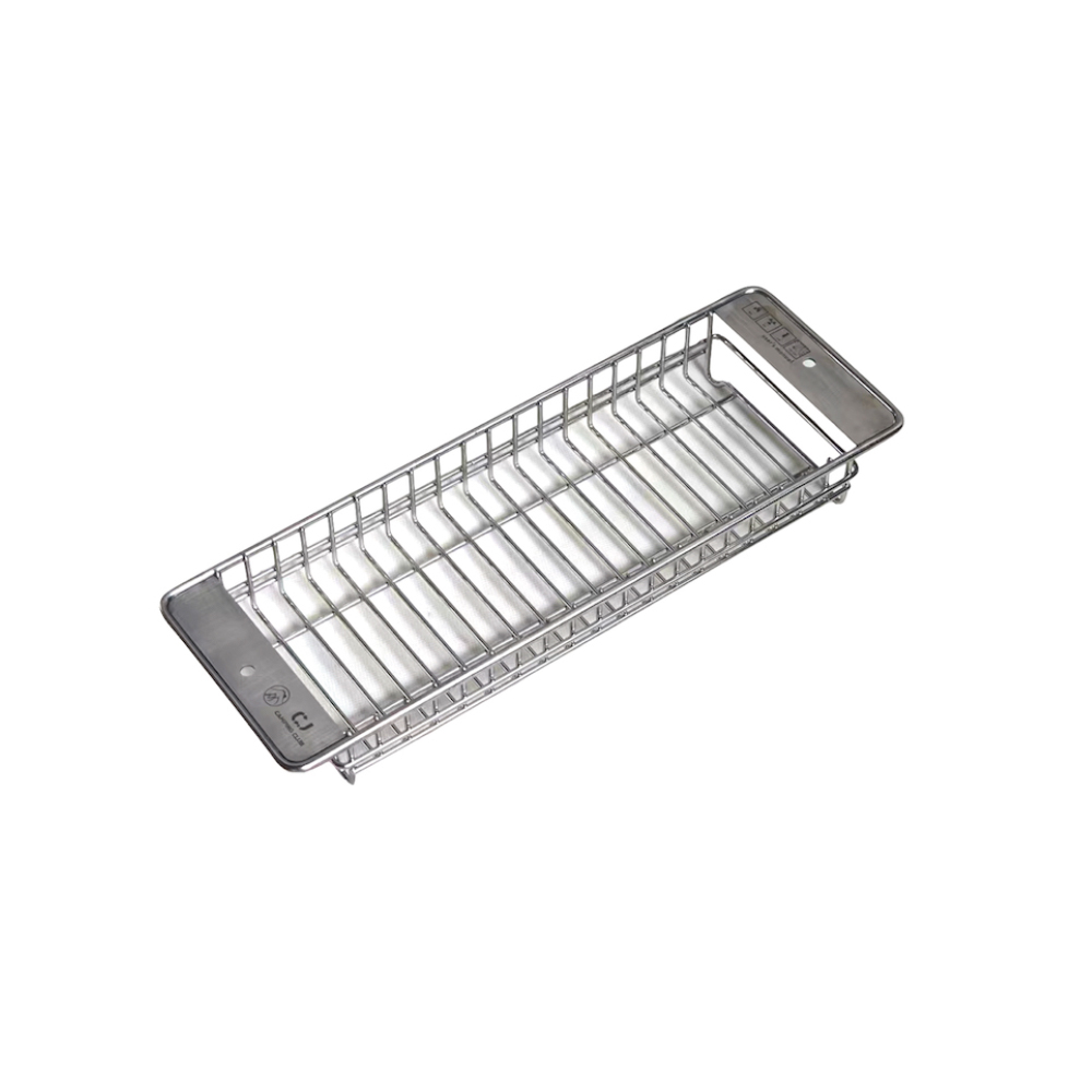 0.5-Unit Shallow Drain Basket Insert Silver