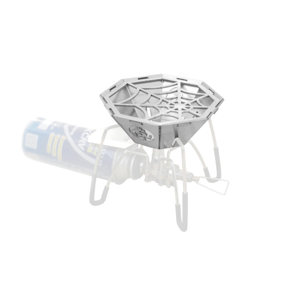 Spider Stove Independent Windshield Stainless Steel Silver