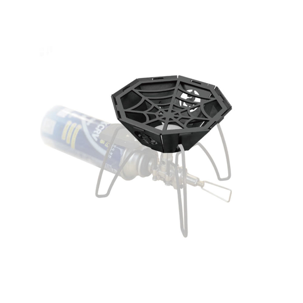 Spider Stove Independent Windshield Iron Gray Black