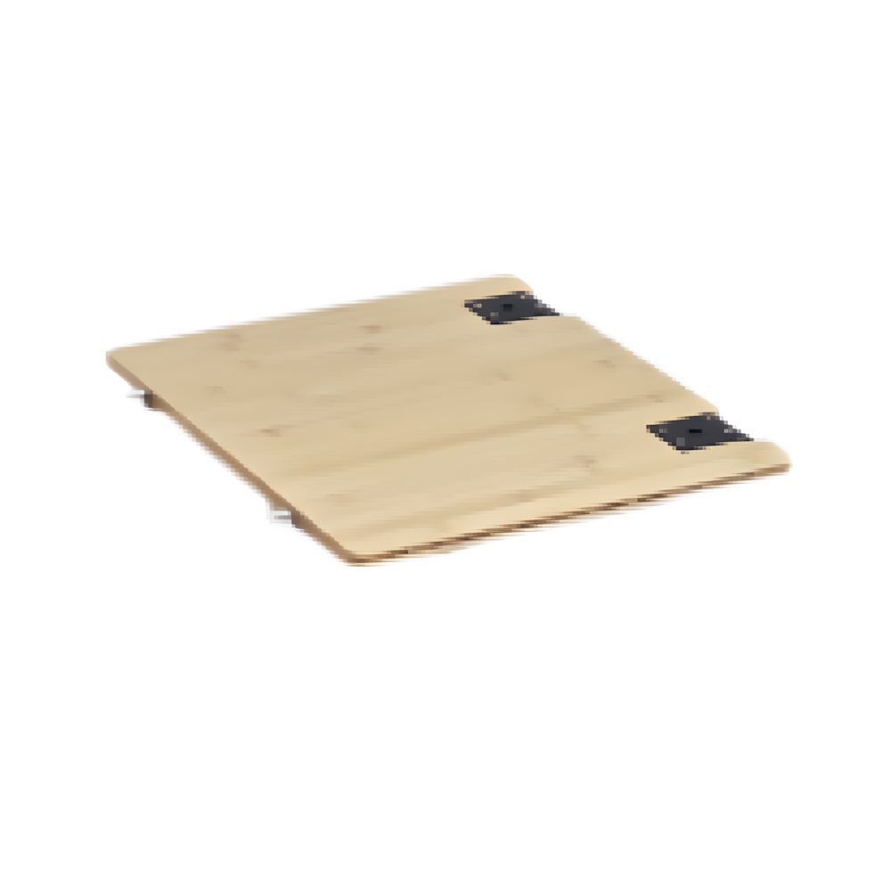 1.5-Unit Bamboo Wood Extension Top Board Black