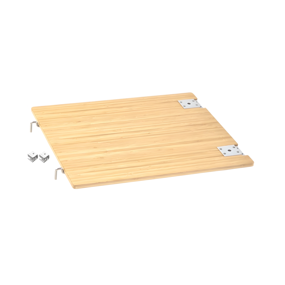 2-Unit Lightweight Bamboo Wood Extension Top Board