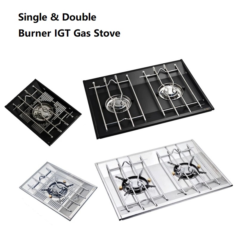 1 Unit 3600W High Power Storm Recessed IGT Gas Burner, Embedded Windproof Portable Camping Stove