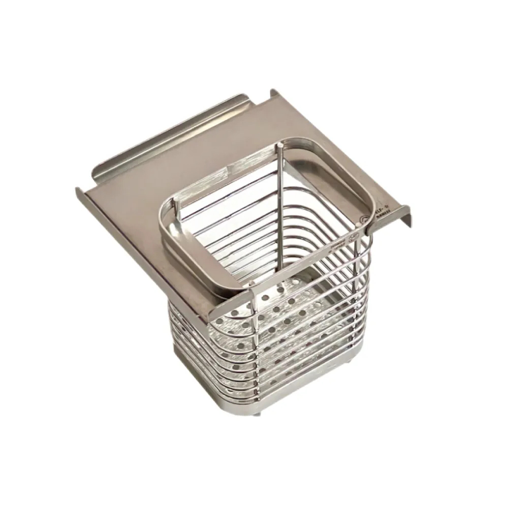 Silver Single Grid Chopstick Holder Insert