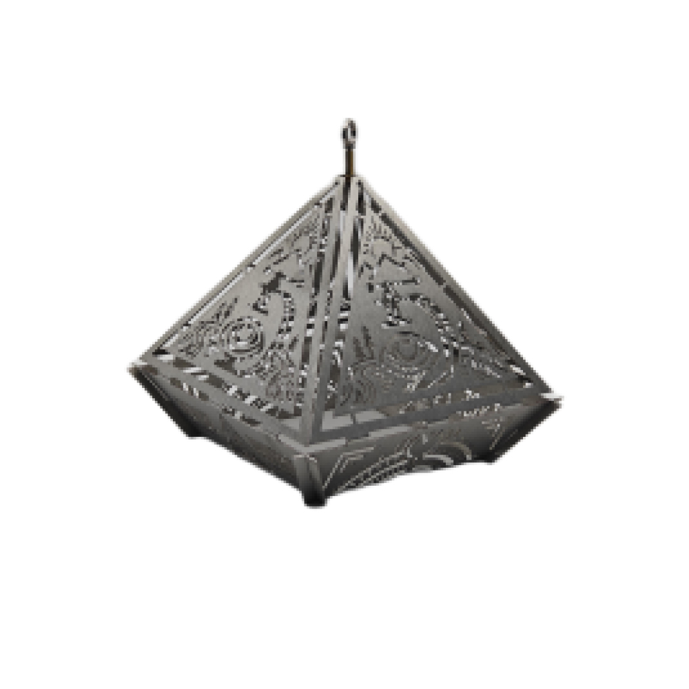 Black Large Pyramid Lantern Shade