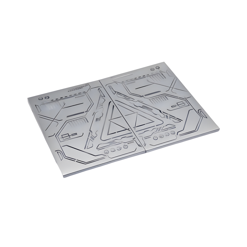 1-Unit Silver Matrix Pattern Pair Top Board