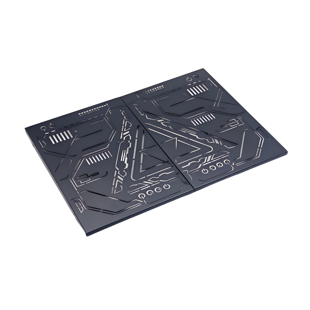 1-Unit Black Matrix Pattern Pair Top Board