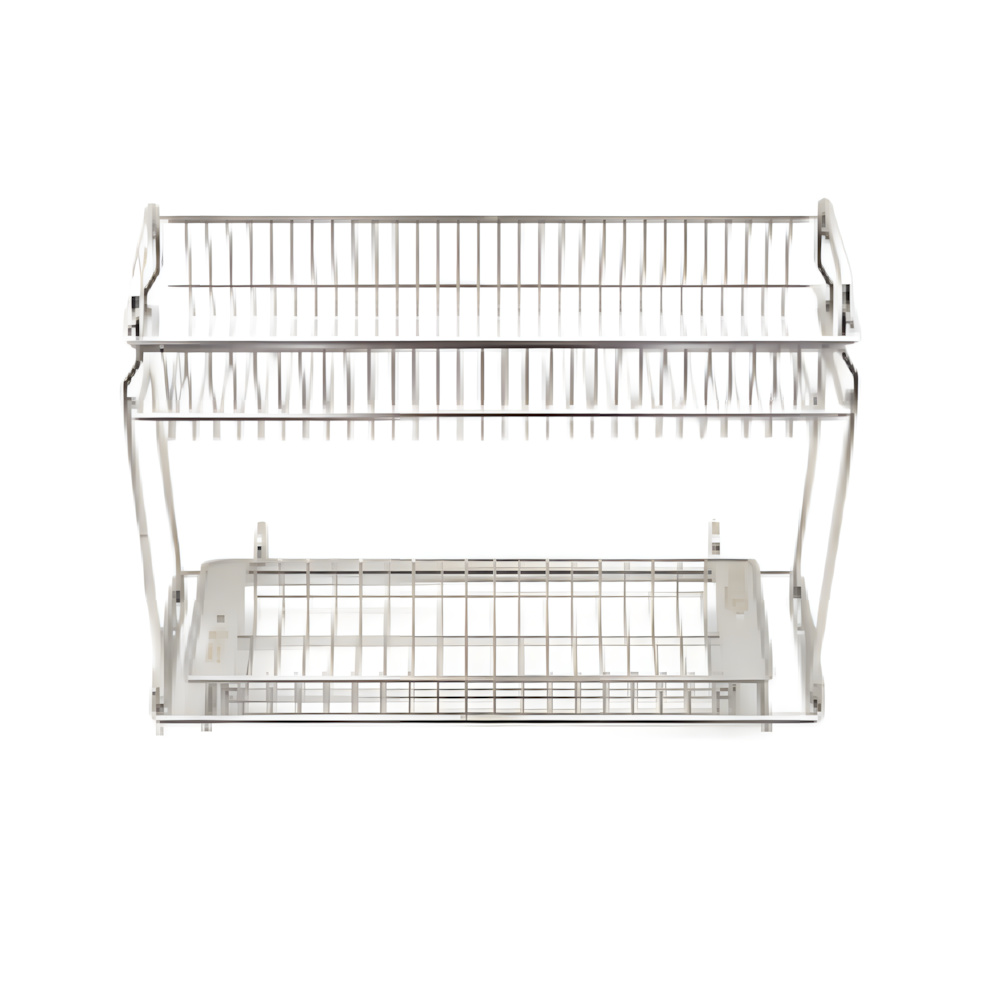 0.5-Unit Double Layer Drain Basket Insert Light Blue Base