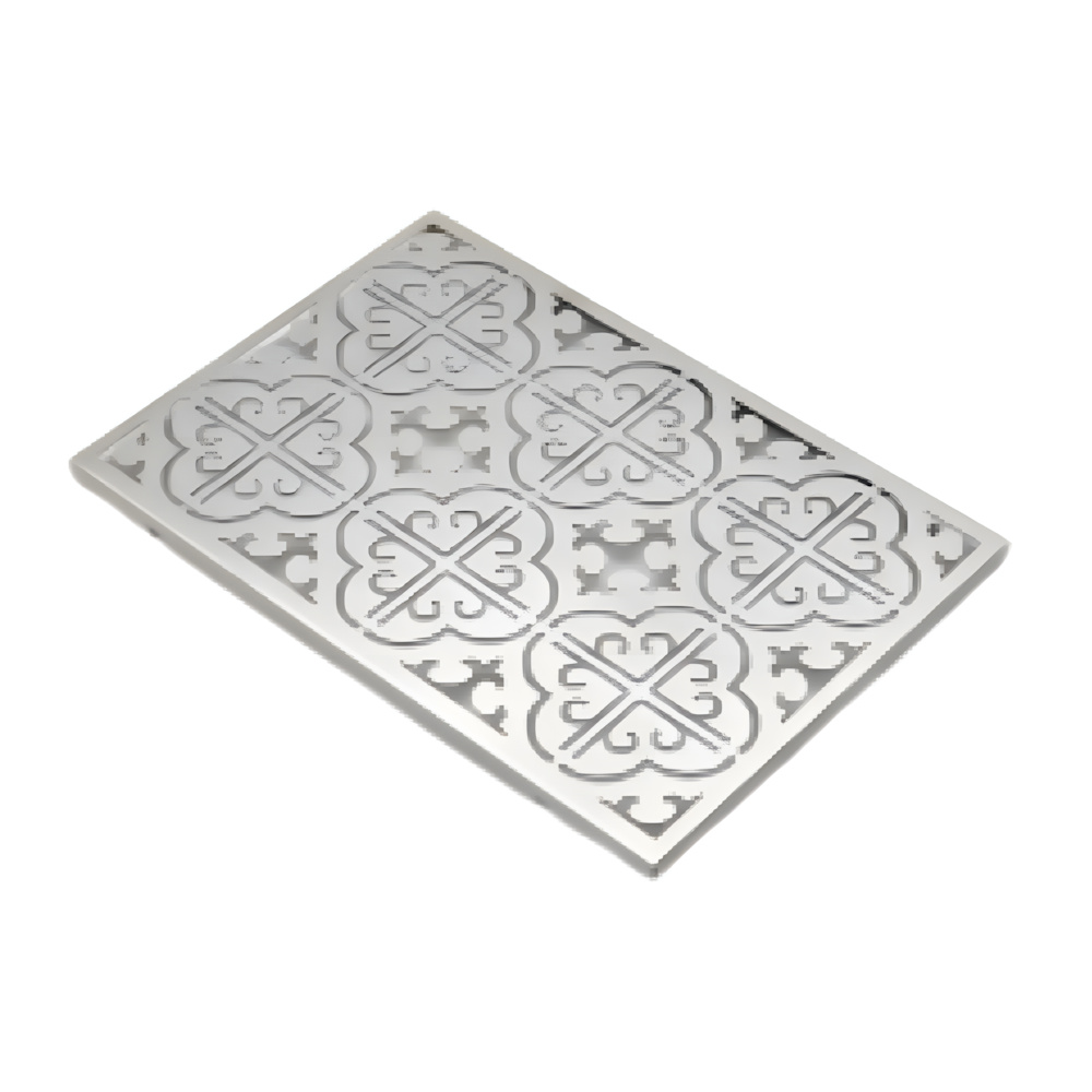 1-Unit Silver Retro Crabapple Pattern Top Board