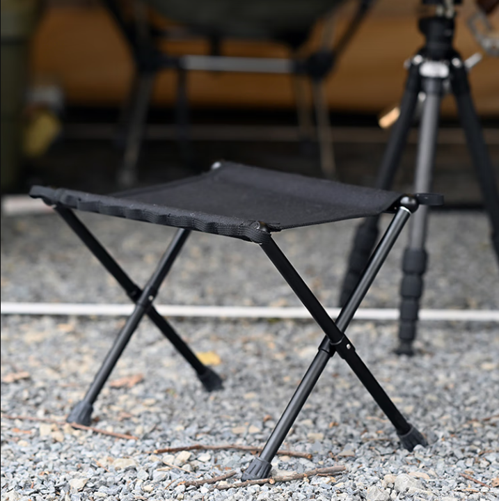 Lightweight Folding Tactical Stool, 7075 Aluminum & 1000D Cordura Fabric, Portable Compact Outdoor Stool for Camping, Fishing, Hiking, BBQ