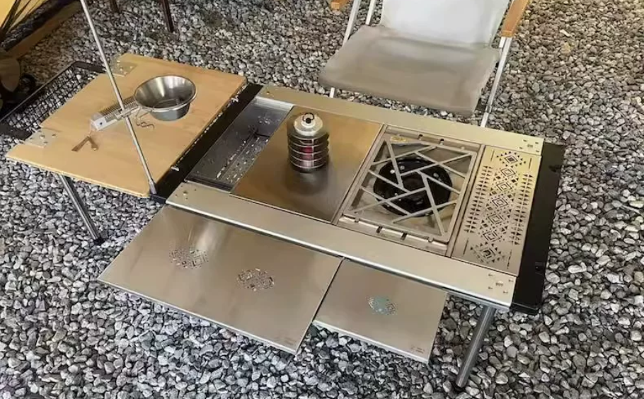3-Unit IGT Table Turned 8-Person Outdoor Dining Table