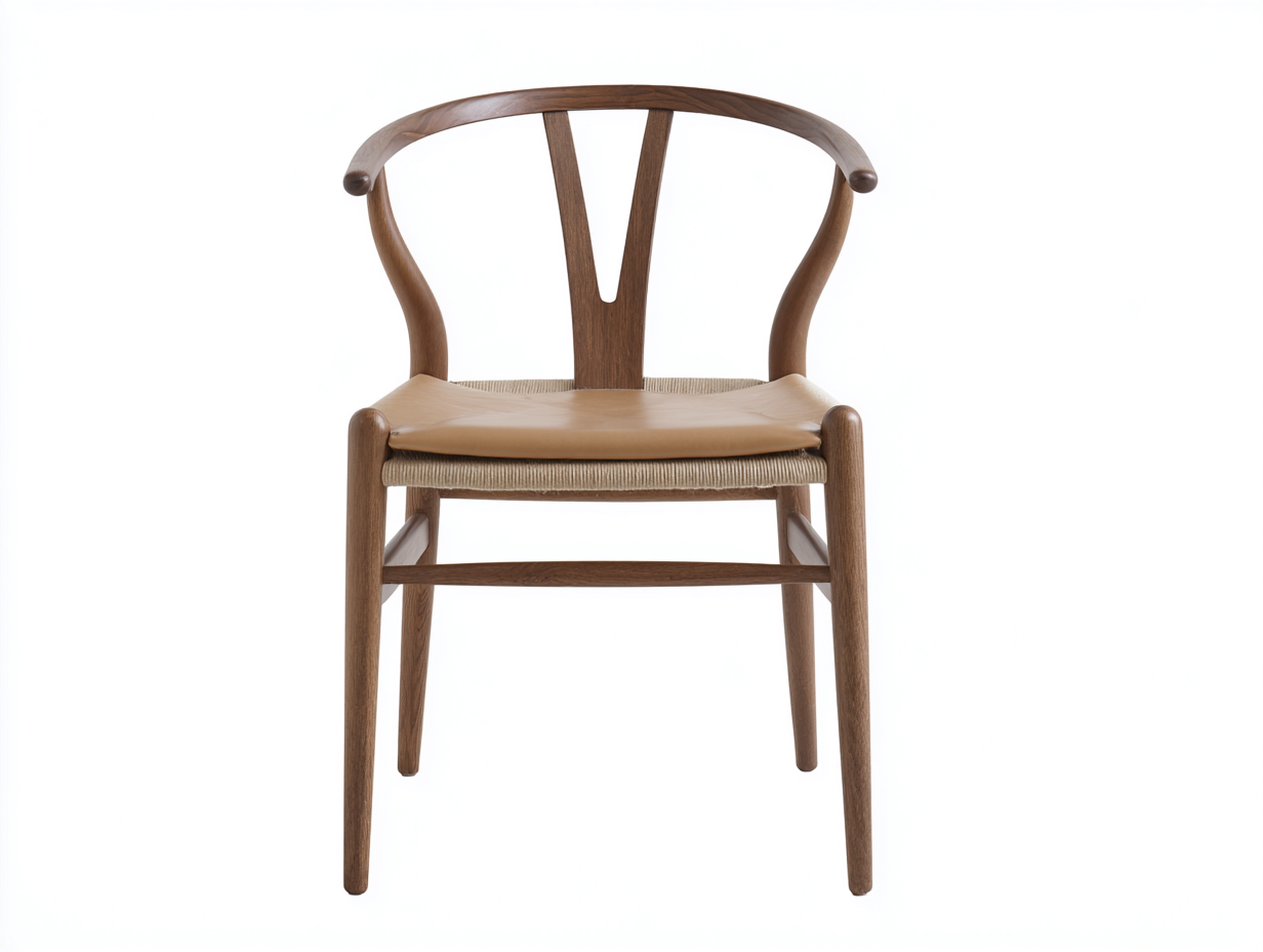 Sedia da pranzo con braccioli - legno massello e seduta intrecciata - 55x50x75 cm - marrone naturale - design nordico elegante-Bamboouphome