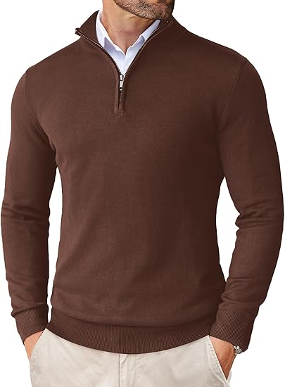 NEW🔥 Men's Casual Slim Fit Pullover Sweater Knitted Thermal Sweatshirt-retrostrom