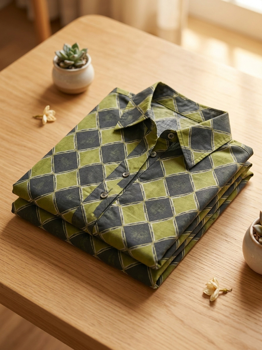 New Arrivals🔥 Women's Spring Retro Print Long Sleeve Mini Shirtdress
