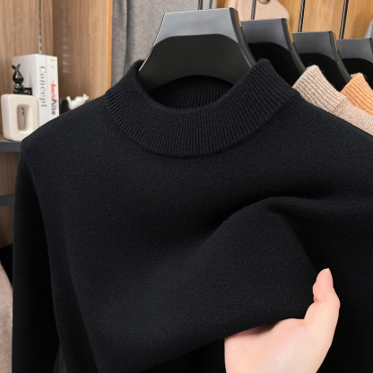 2025 Men’s Elegant Woolen Crewneck Sweater-retrostrom