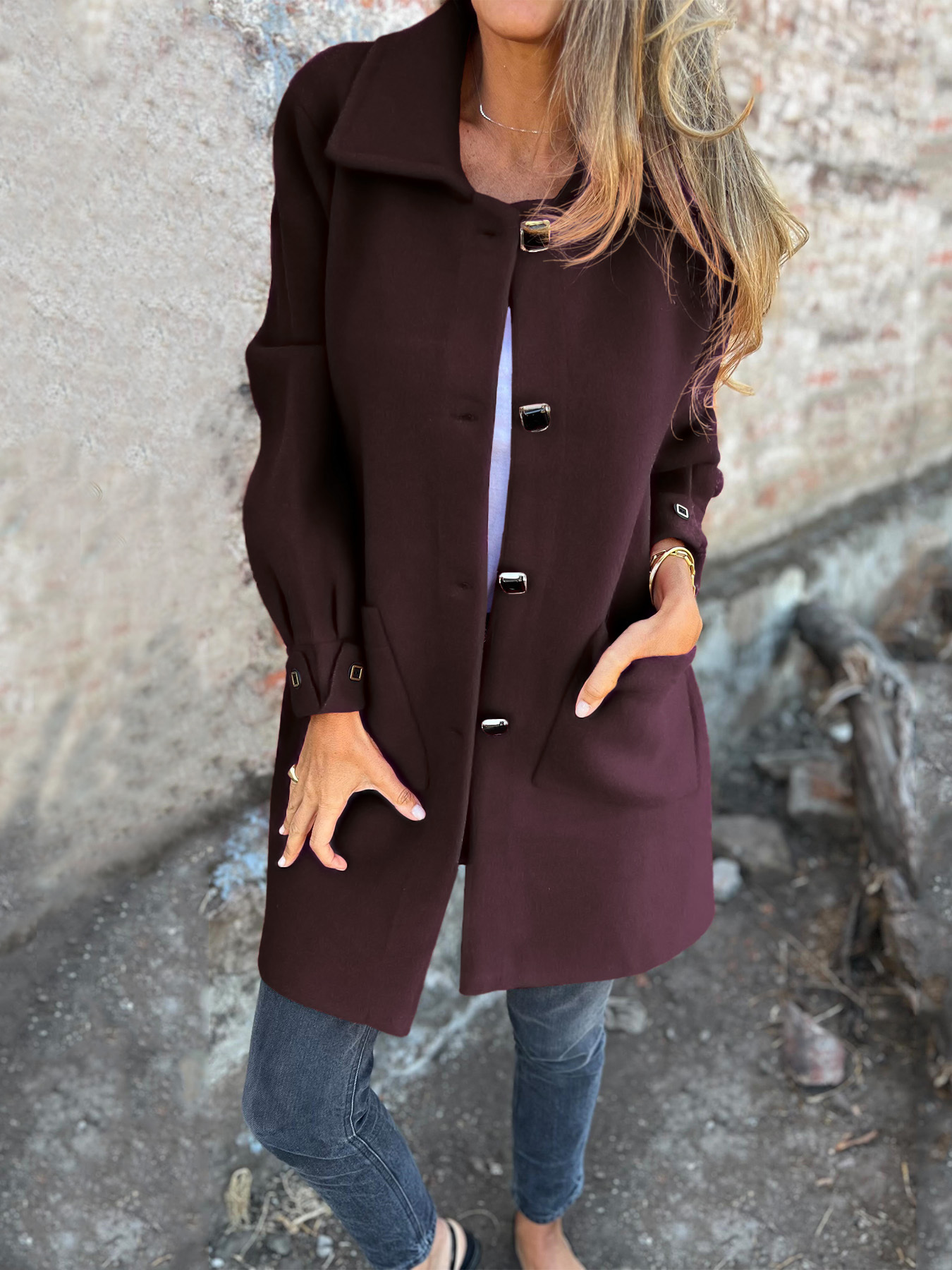 CLEARANCE SALE🔥 Women's Casual Lapel Fleece Jacket-retrostrom
