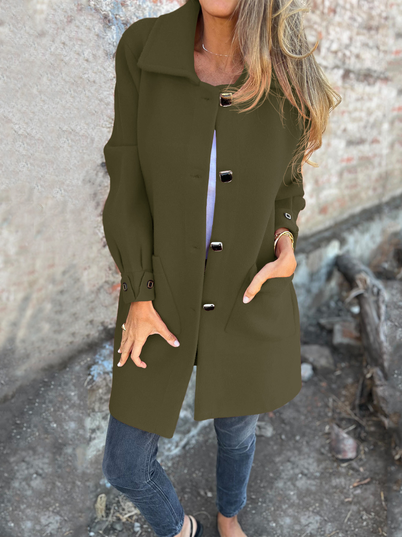 CLEARANCE SALE🔥 Women's Casual Lapel Fleece Jacket-retrostrom