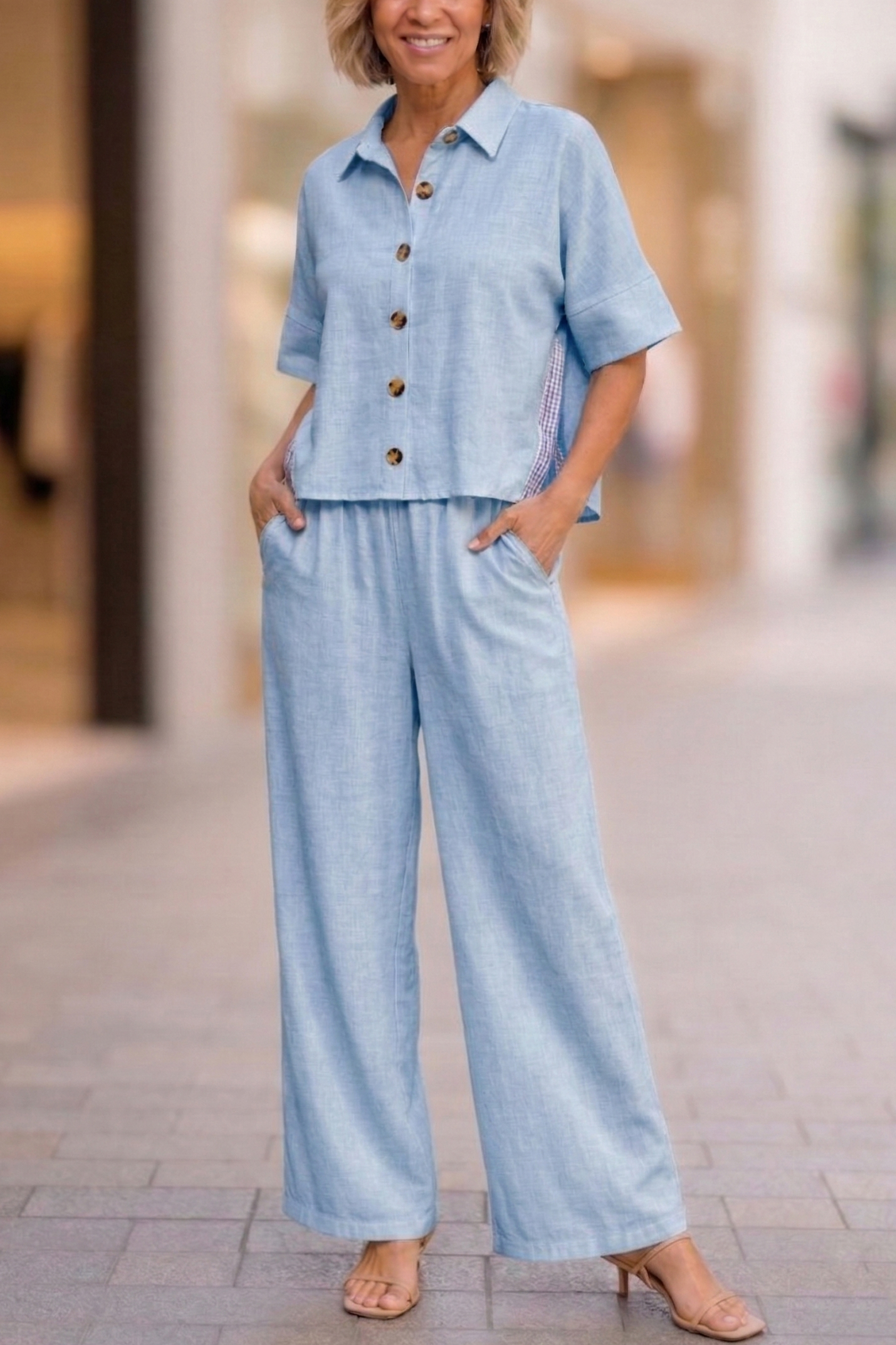 New Arrivals🔥 Cozy Loose-fit Cotton Linen Two-piece Set-retrostrom