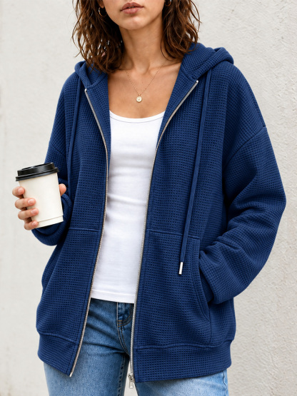 New Arrivals🔥 Easy Everyday Waffle Hoodie Jacket-retrostrom